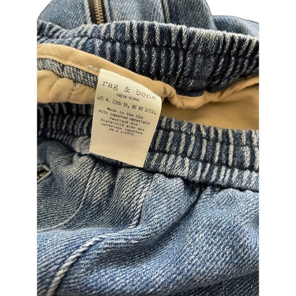 Rag & Bone Indigo Denim Track Pants Size Small - Picture 10 of 11